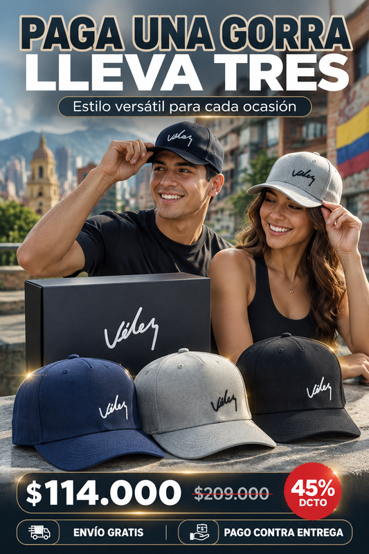 Paga 1 gorra - Lleva 3 gorras